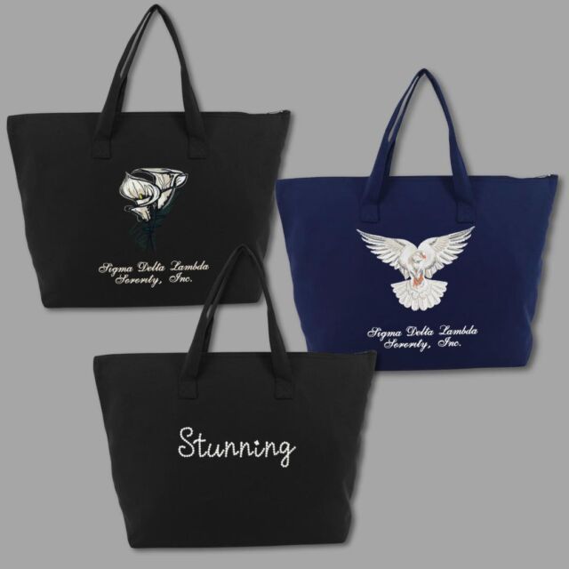 LOTS of new items just added to the shop! Bags, shirts, jackets - you’ll have to check out my website to see them all, but here are a few of my favorites 💙💚
#sigmadeltalambda #greekparaphernalia #smallbusiness